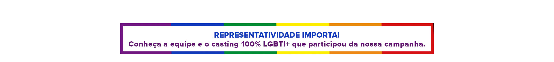Representatividade importa!