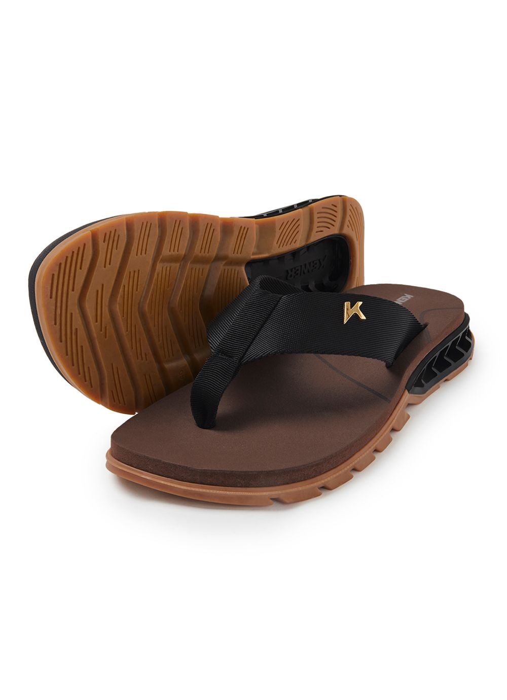 Sandália kenner rakka l7 marrom - redley