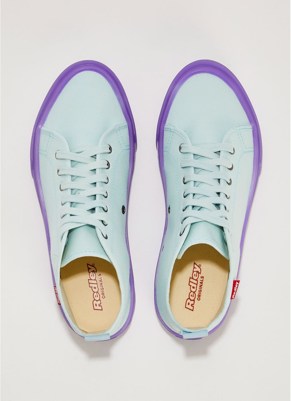 Teal and best sale purple sneakers