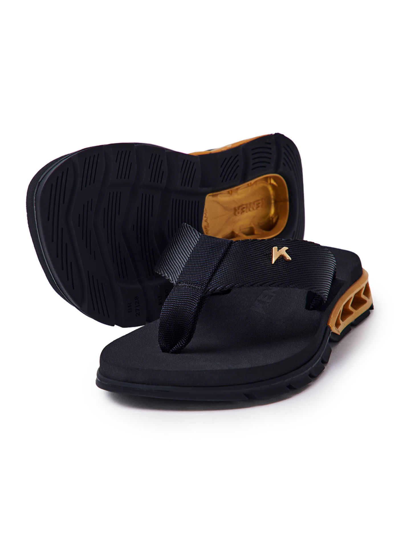 Sandália kenner rakka kids tt preto
