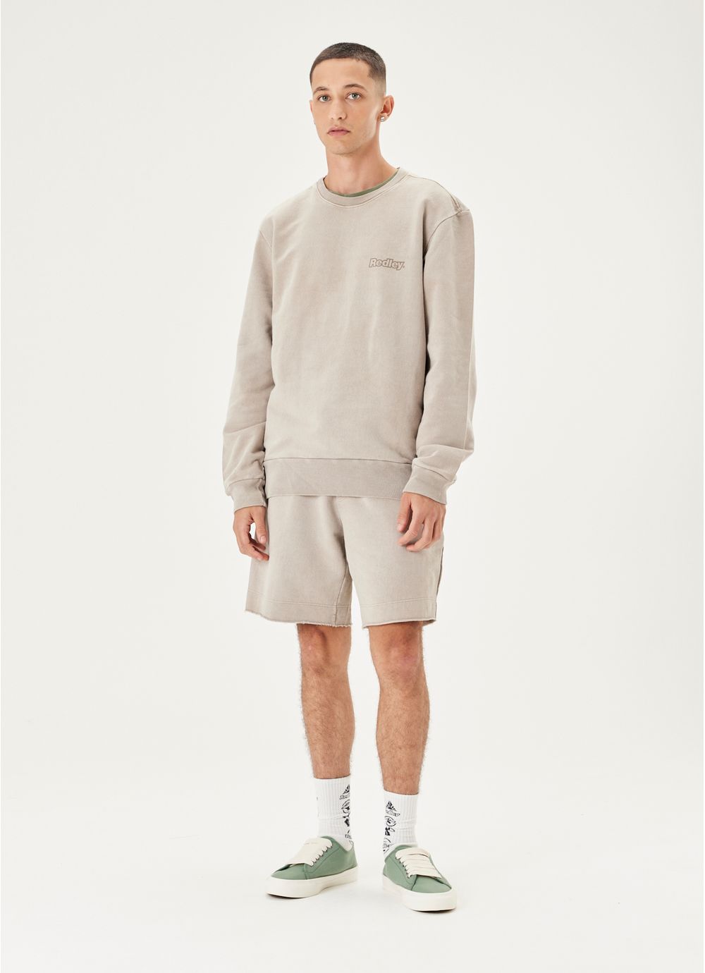 Casaco moletom color caqui redley1