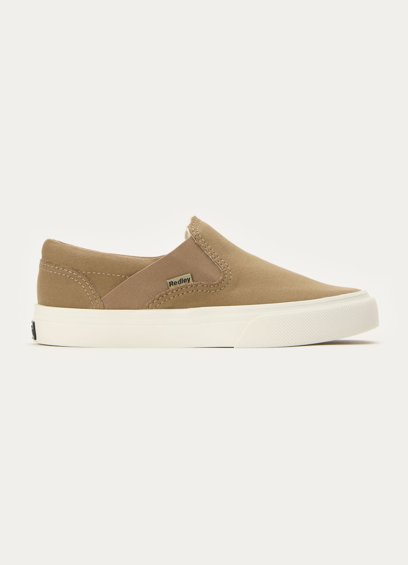 Tênis redley slip on caqui