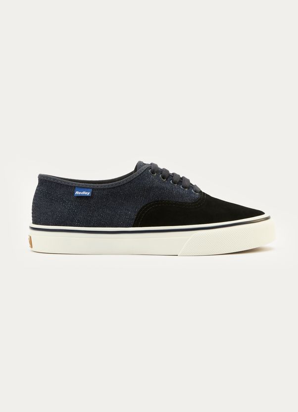 Tenis redley jeans camurça preto 34