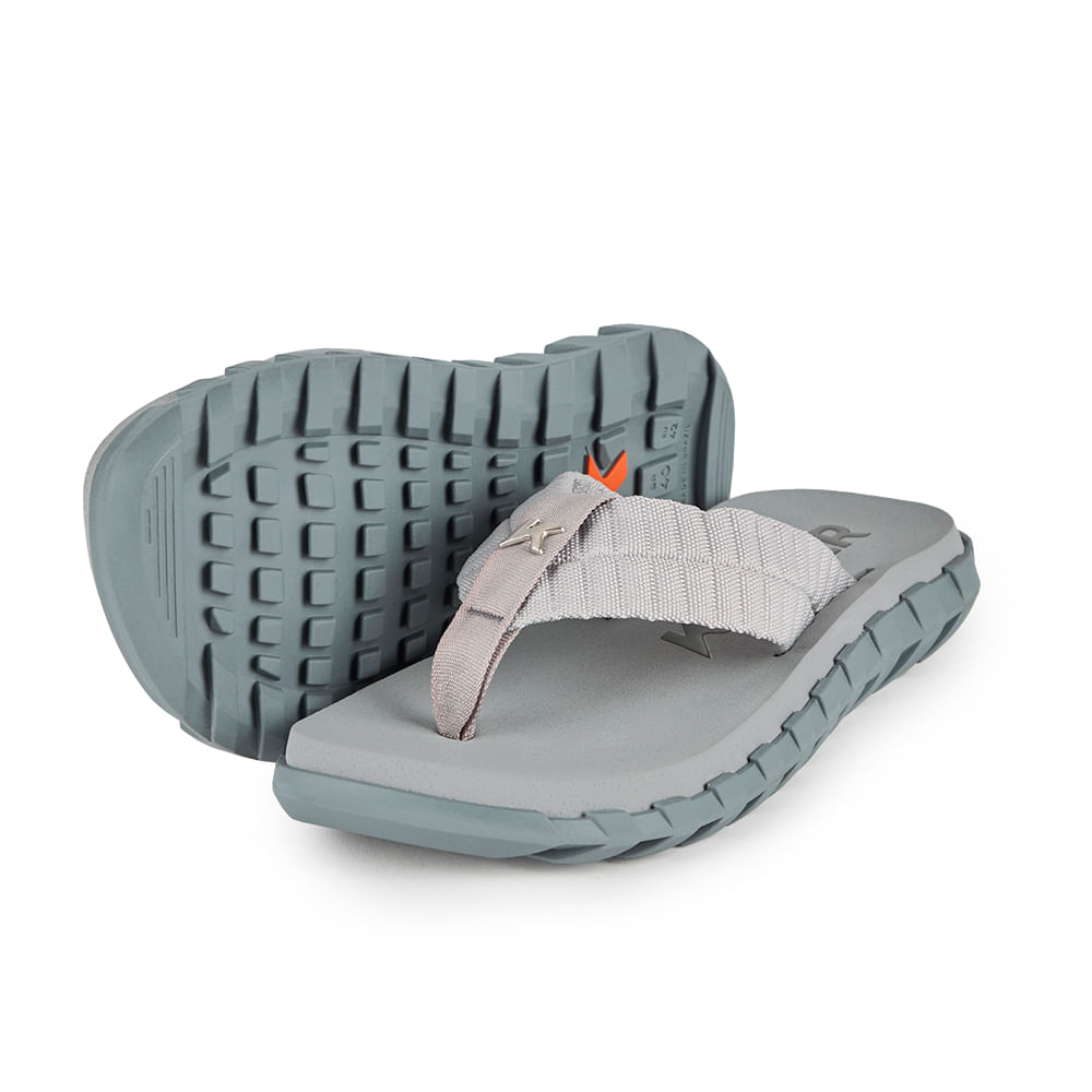 Sandália kenner megah puffer cinza