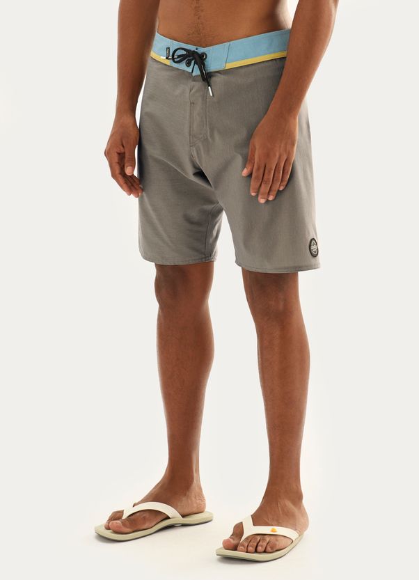 Short surfe cós contrastante caqui 40 Short surfe cós contrastante caqui 40