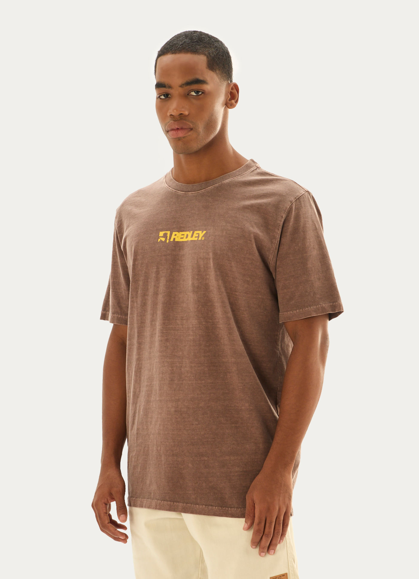 T-shirt estonada ripper rdly marrom