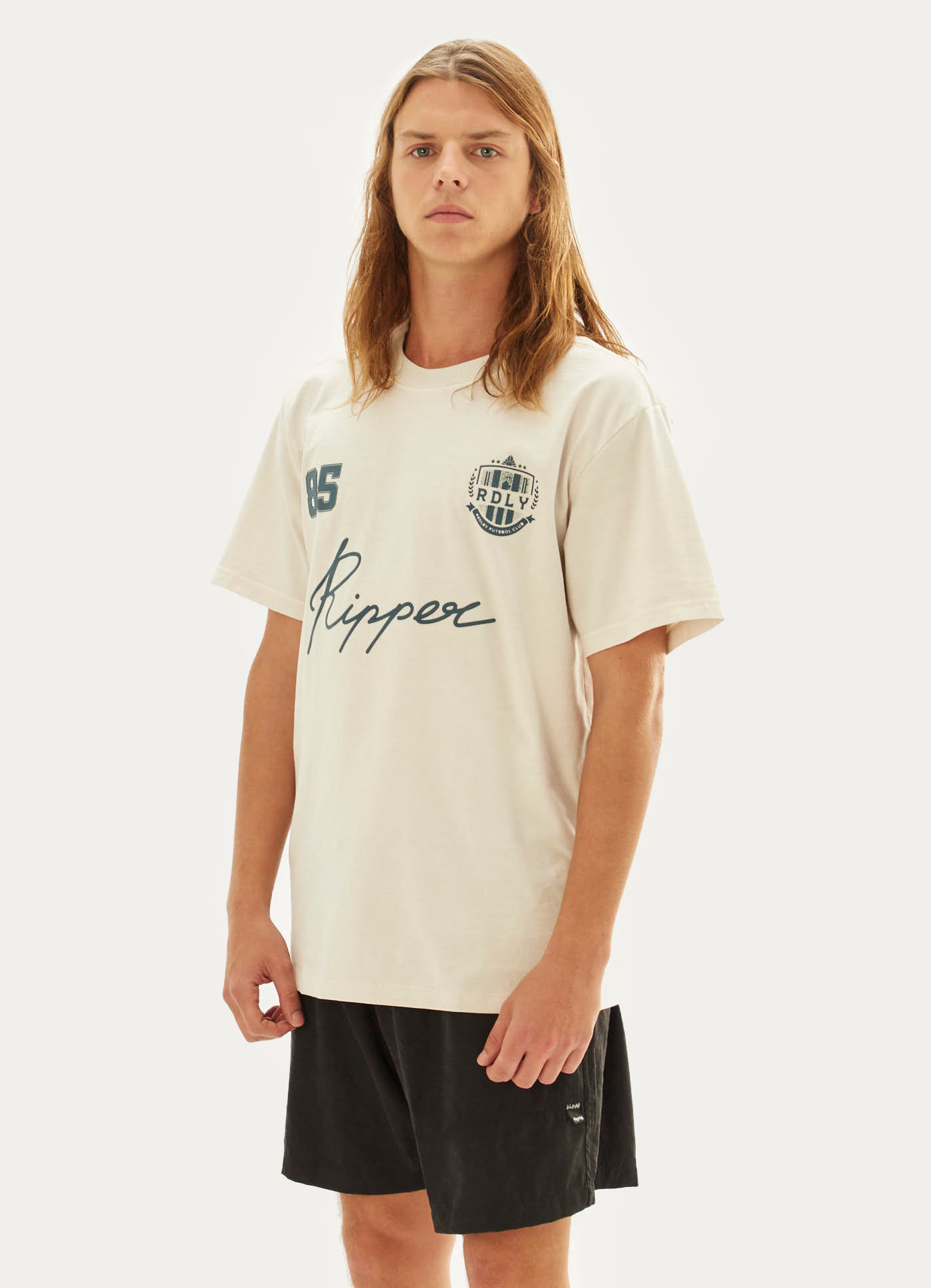 T-shirt college areia