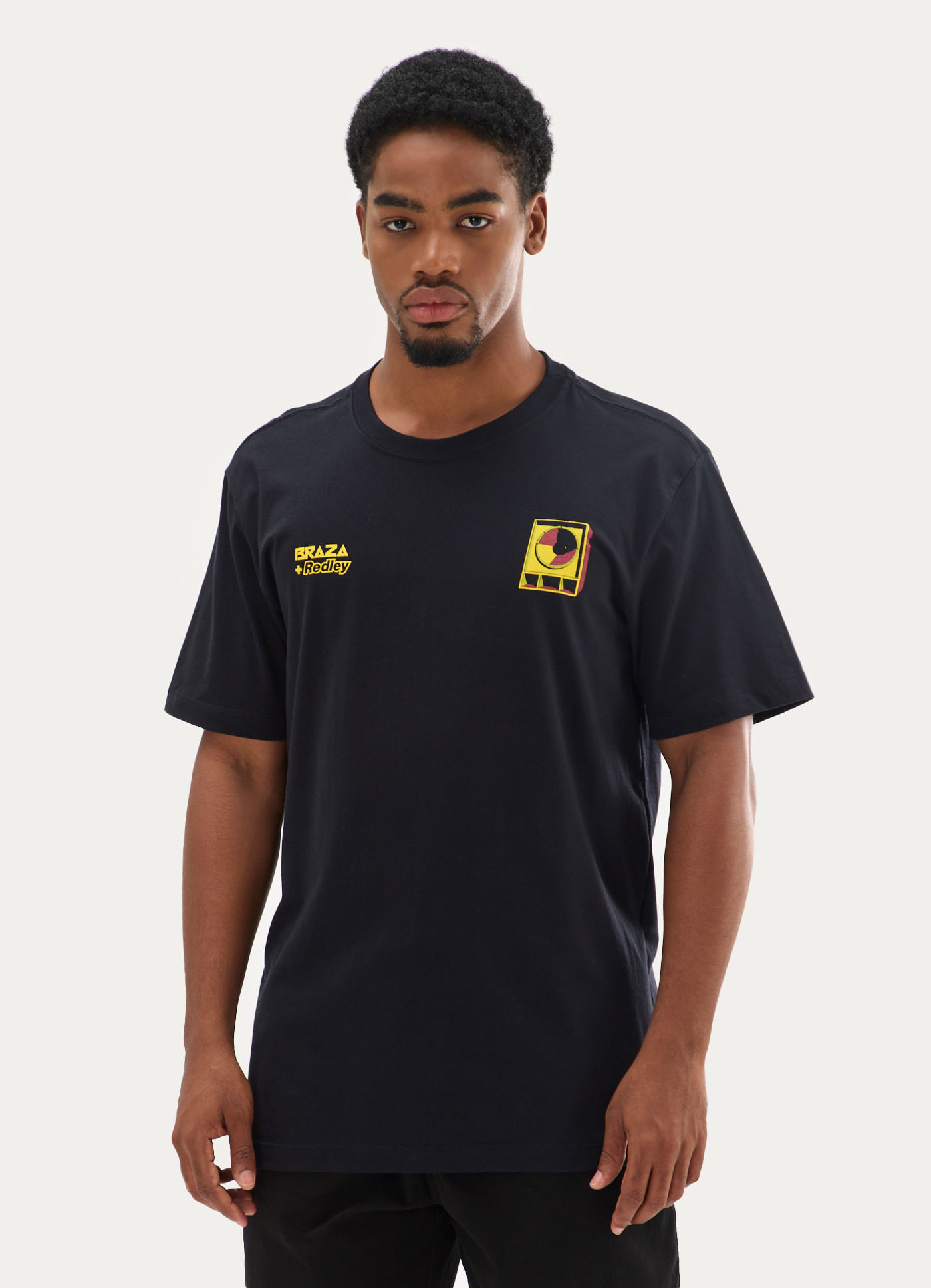 T-shirt collab redley + braza 1 preto
