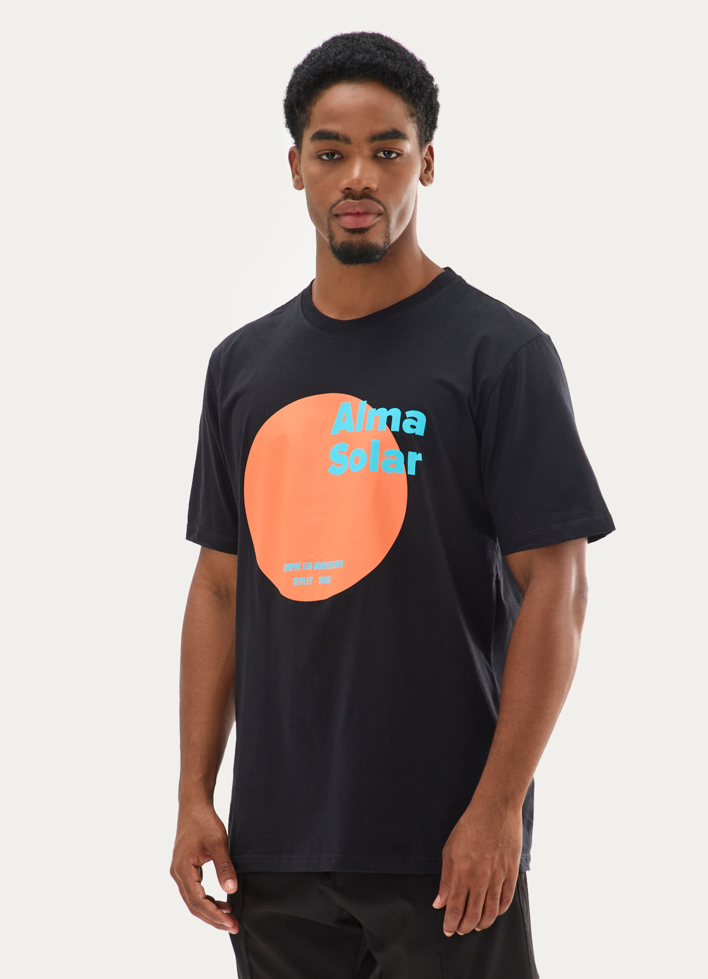 T-shirt silk alma solar preto