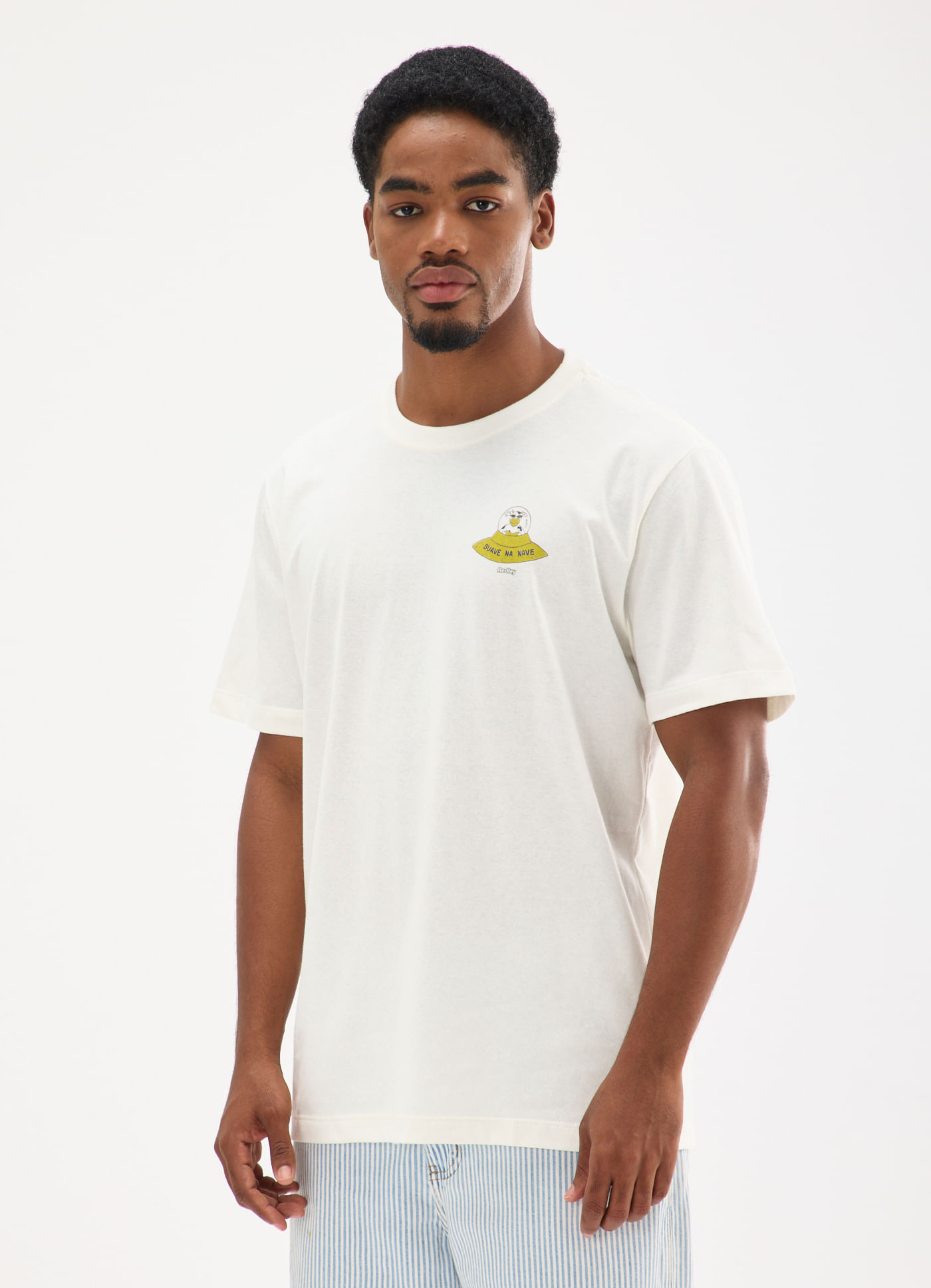 T-shirt suave na nave off white