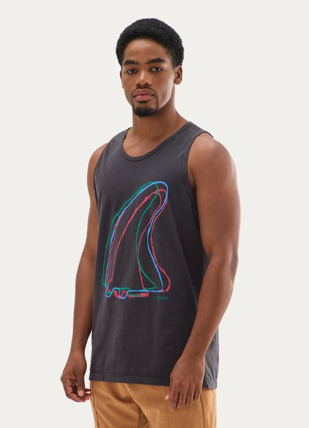 Regata estonada triquilha preto Preto g Regata estonada triquilha preto Preto g