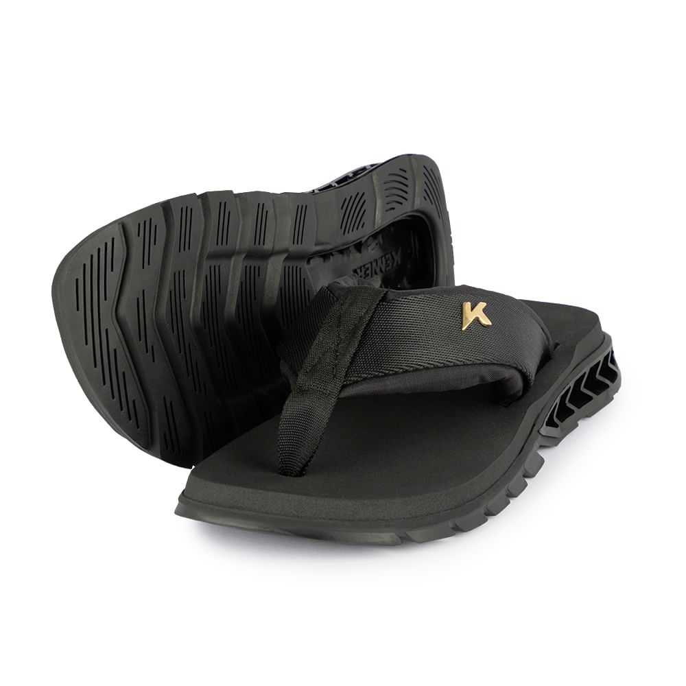Sandália kenner rakka cushy bold l7 preto