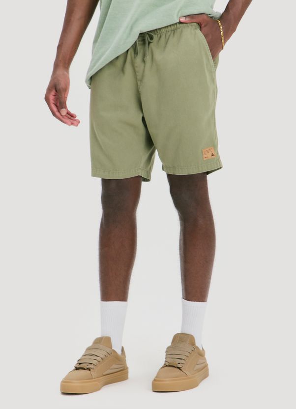 Bermuda sarja elástico clássica verde escuro g Bermuda sarja elástico clássica verde escuro g