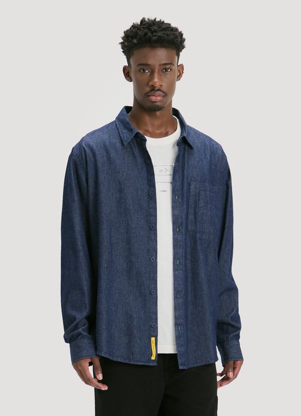Camisa manga longa jeans jeans G