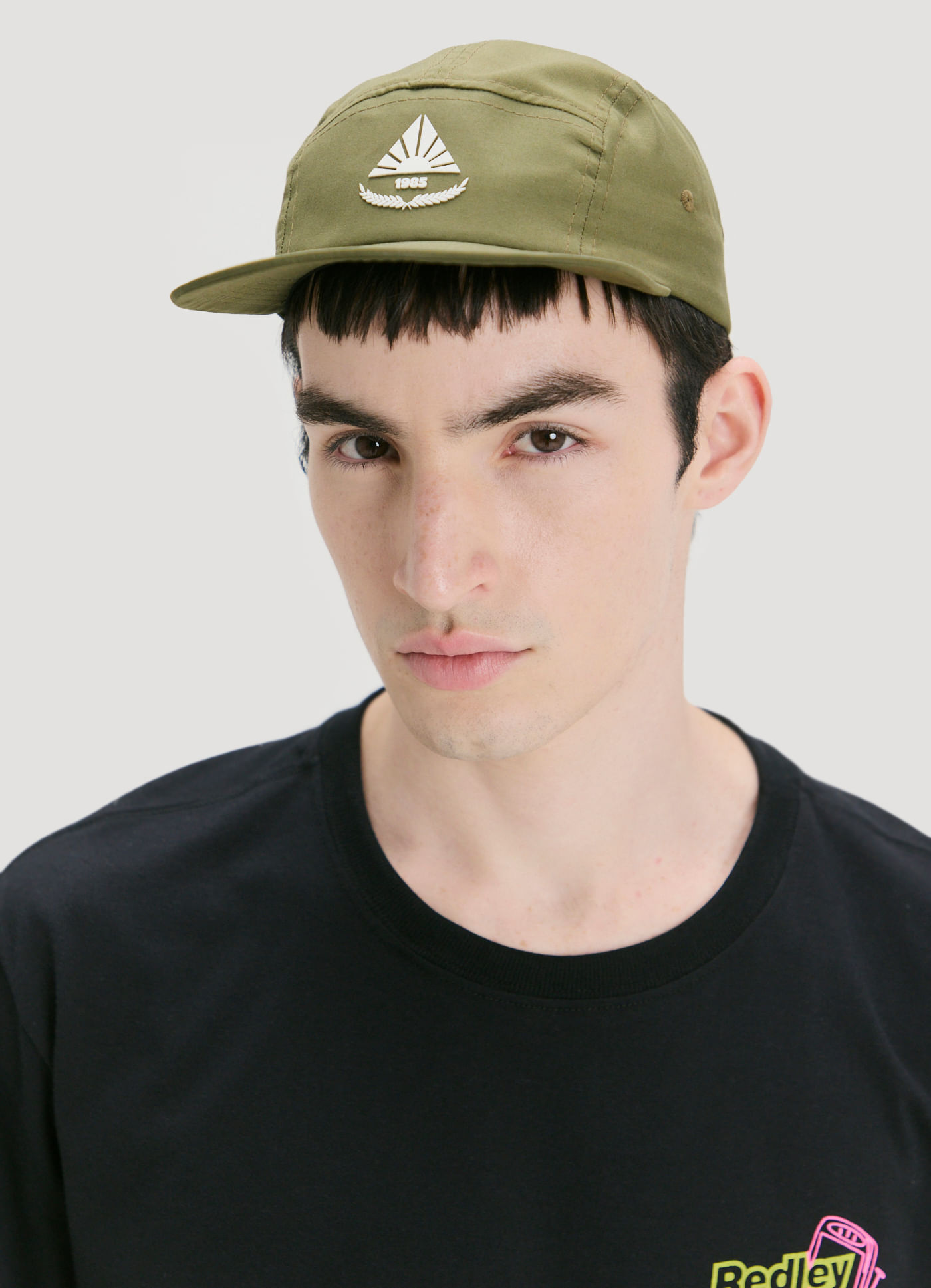 Boné five panel brasao solar verde escuro