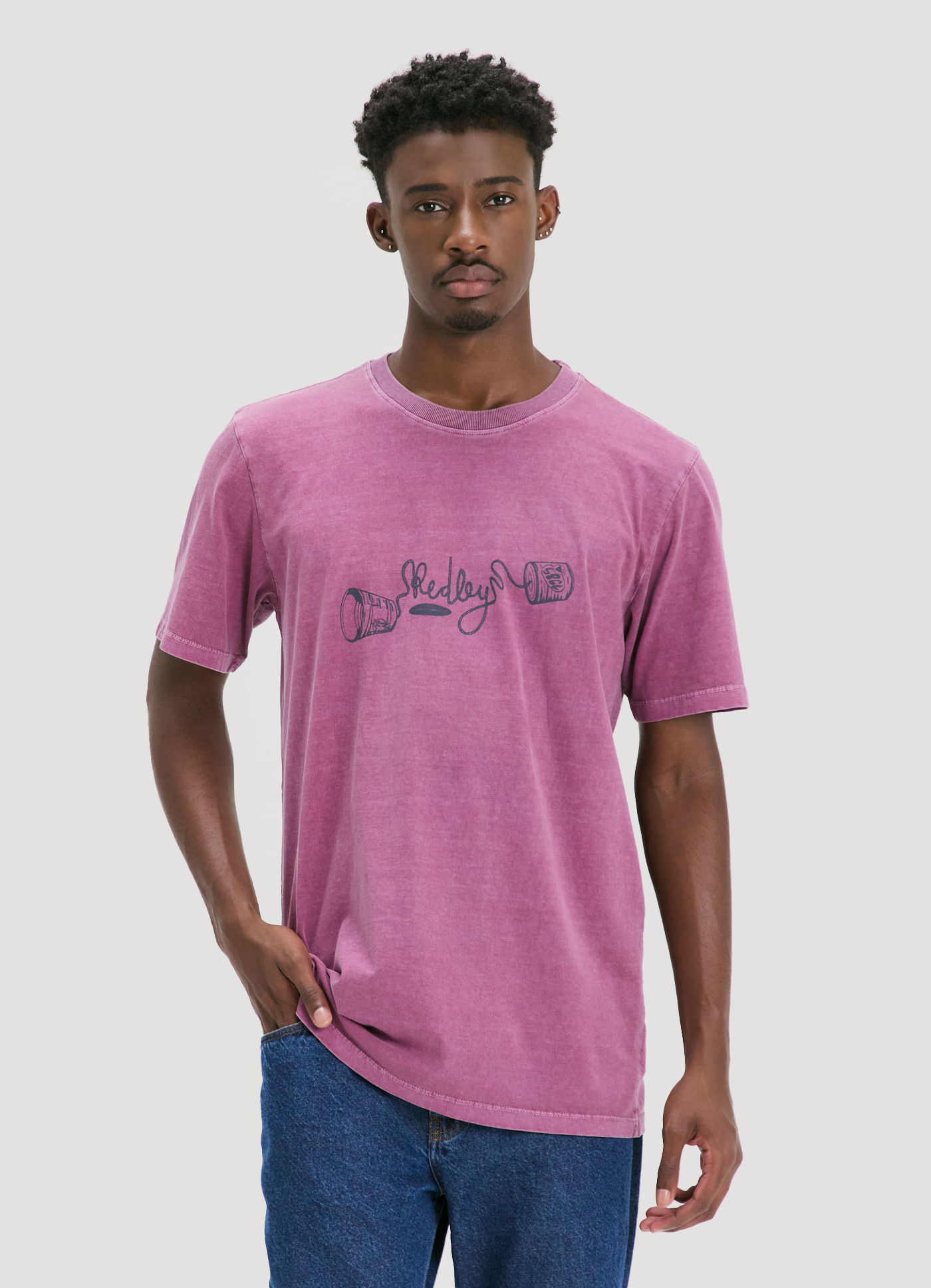 T-shirt estonada old school connections vinho