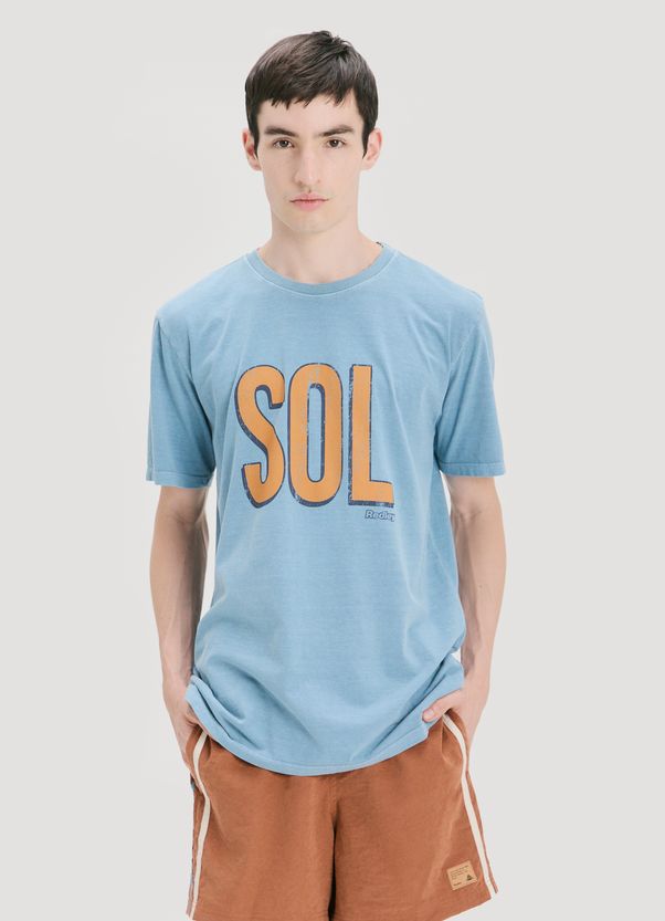 T-shirt estonada sol azul Azul g T-shirt estonada sol azul Azul g