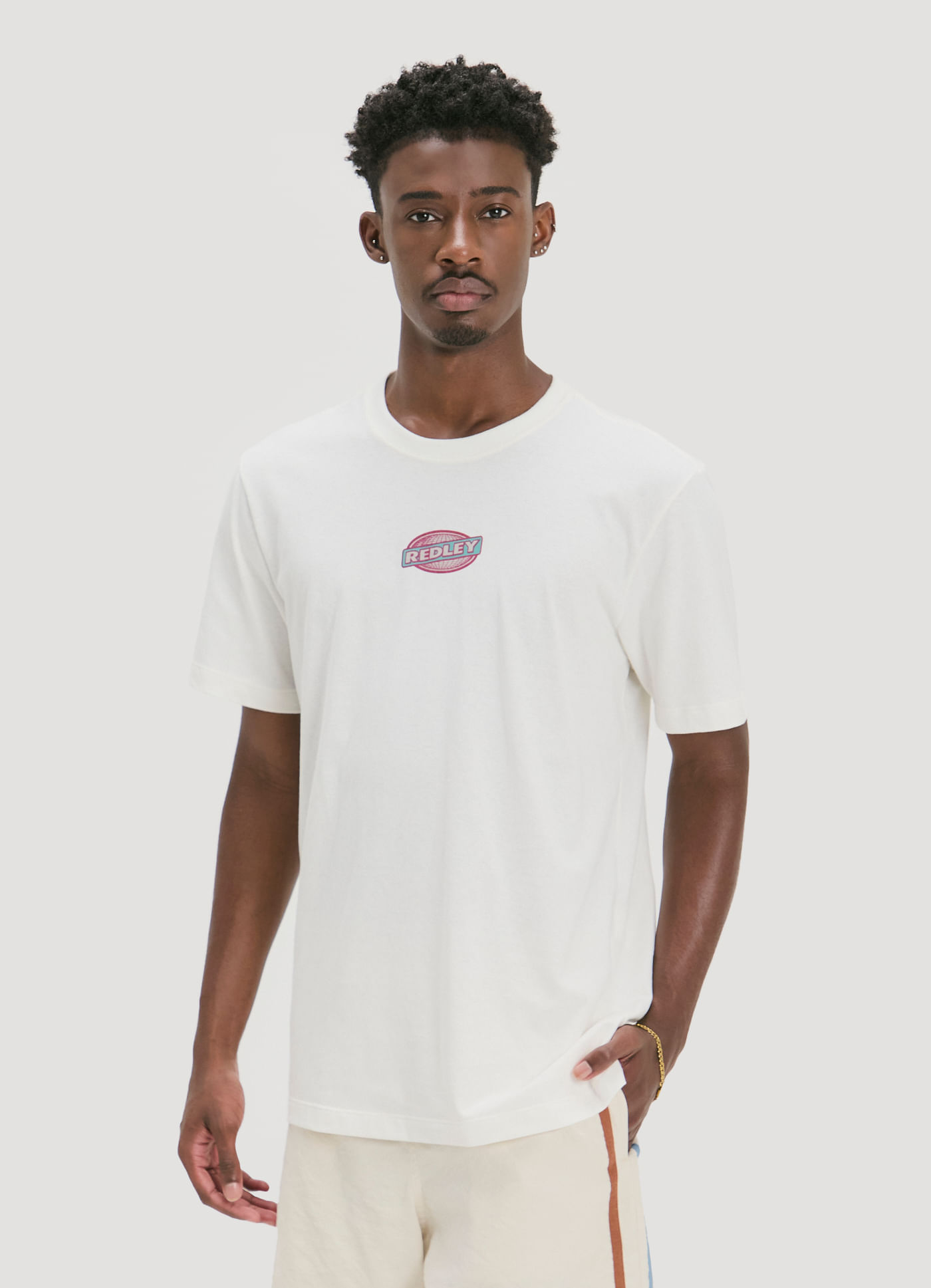T-shirt redley global off white