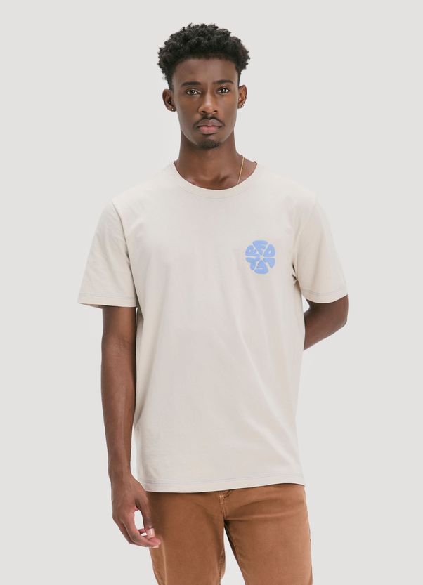 T-shirt pespontada redley areia g T-shirt pespontada redley areia g