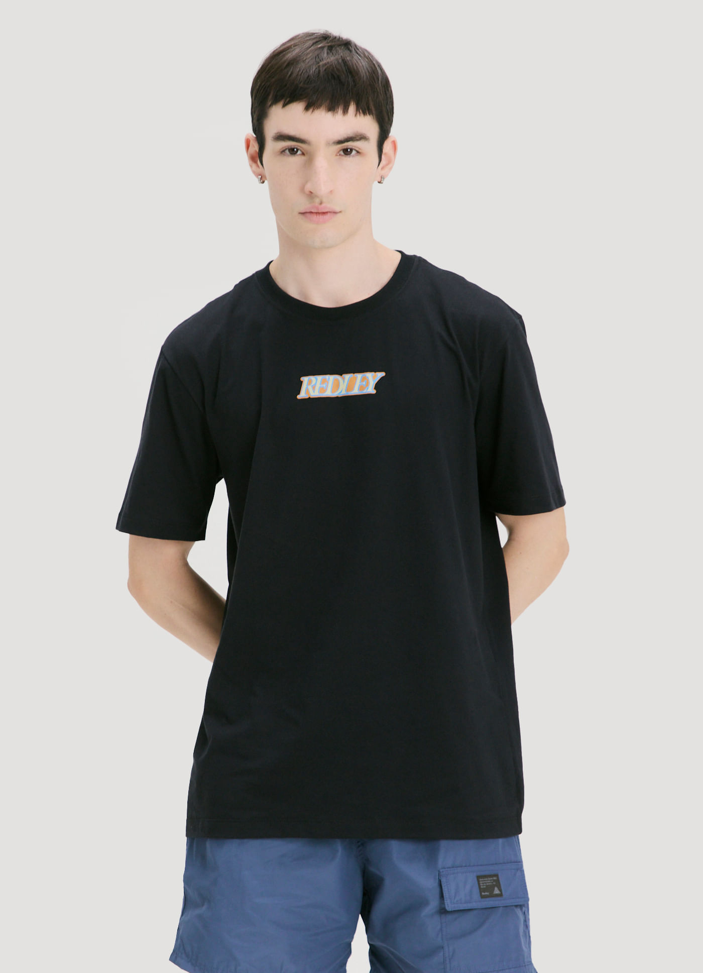 T-shirt redley vintage preto
