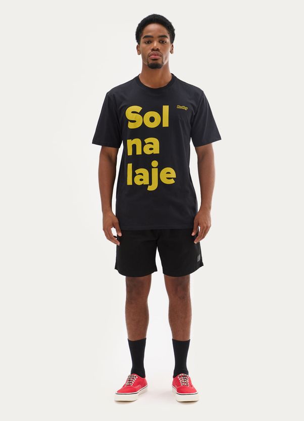 T-shirt silk sol na laje preto P