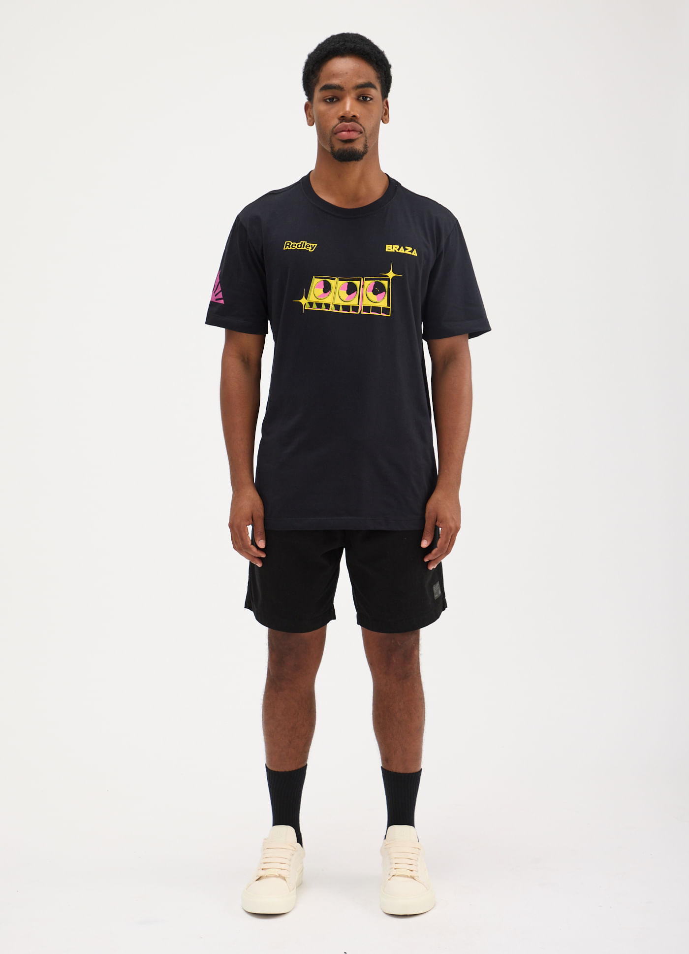T-shirt collab redley + braza 2 preto