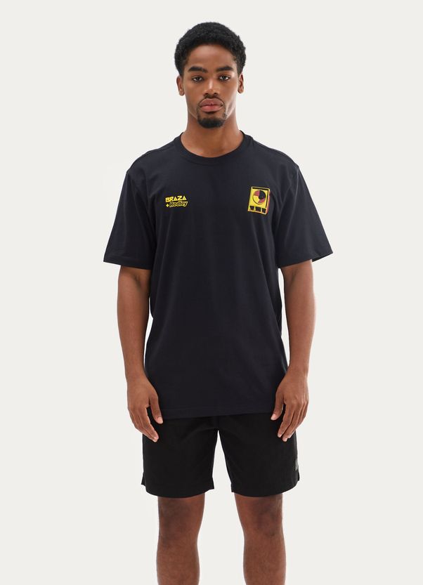 T-shirt collab redley + braza 1 preto M